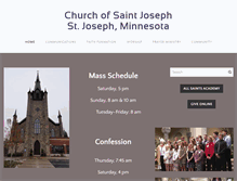 Tablet Screenshot of churchstjoseph.org